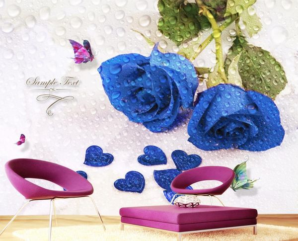 dream blue rose flower butterfly water mural 3d wallpaper 3d wall papers for tv backdrop
dream blue rose flower butterfly water mural 3d wallpaper 3d wall papers for tv backdrop