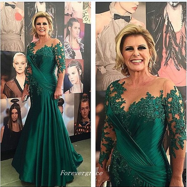 elegant long sleeve green mother of the bride dresses mermaid appliques formal godmother women wear evening wedding guests dress plus size, Black;red
elegant long sleeve green mother of the bride dresses mermaid appliques formal godmother women wear evening wedding guests dress plus size, Black;red
