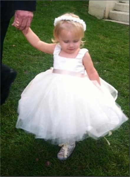 new flower girl dresses with sashes for wedding little girls kids/children dress party pageant first communion dress, White;blue
new flower girl dresses with sashes for wedding little girls kids/children dress party pageant first communion dress, White;blue