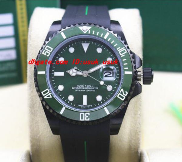 luxury watch rubber bracelet coating 116610 green ceramic bezel 40mm automatic mechanical men watches waterproof, Slivery;brown
luxury watch rubber bracelet coating 116610 green ceramic bezel 40mm automatic mechanical men watches waterproof, Slivery;brown