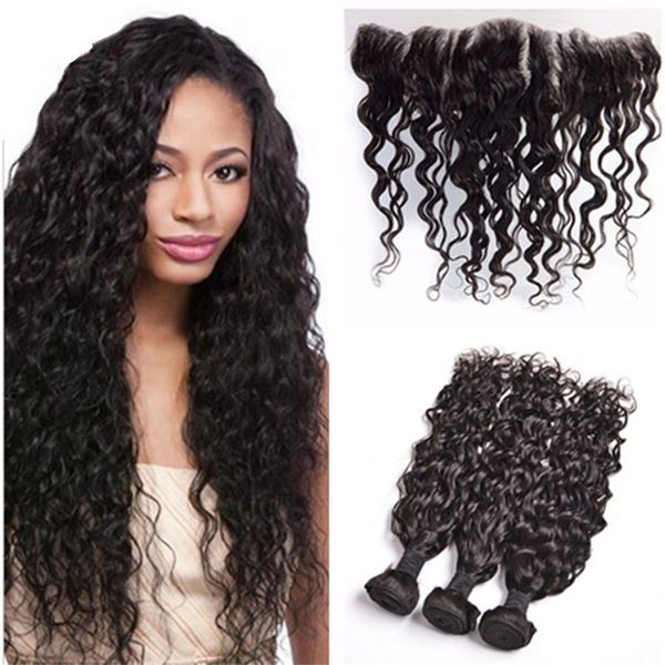 wet and wavy brazilian lace frontal closure with bundles brazilian human hair weave water wave hair bundles with ear to ear lace frontal, Black;brown
wet and wavy brazilian lace frontal closure with bundles brazilian human hair weave water wave hair bundles with ear to ear lace frontal, Black;brown