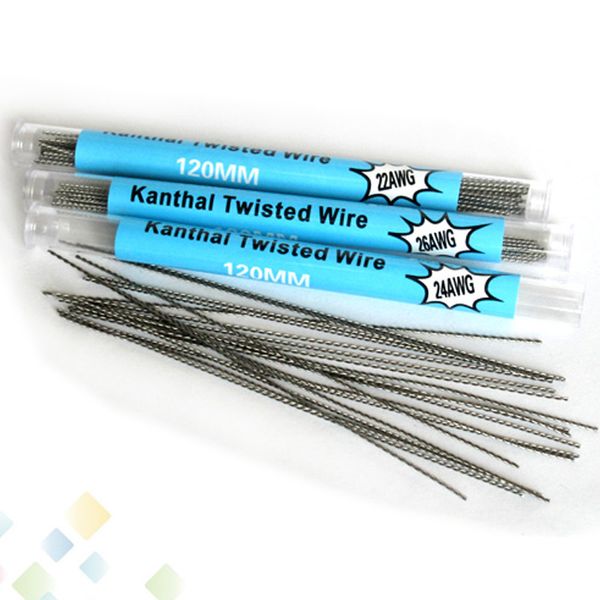 Newest Clapton Twisted Wire 120MM 24g 26g 28g 30g Resistance Wire 20pcs in a Tube fit RDA RBA Atomizer E Cigarette DHL Free
Newest Clapton Twisted Wire 120MM 24g 26g 28g 30g Resistance Wire 20pcs in a Tube fit RDA RBA Atomizer E Cigarette DHL Free