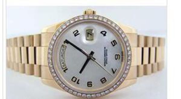 2017 Luxury WATCHES Gold Mother of Pearl Diamond Bezel 118348 - WATCH CHEST Man Wristwatch Automatic Fashion Brand Men's Watch Wristwatch
2017 Luxury WATCHES Gold Mother of Pearl Diamond Bezel 118348 - WATCH CHEST Man Wristwatch Automatic Fashion Brand Men's Watch Wristwatch