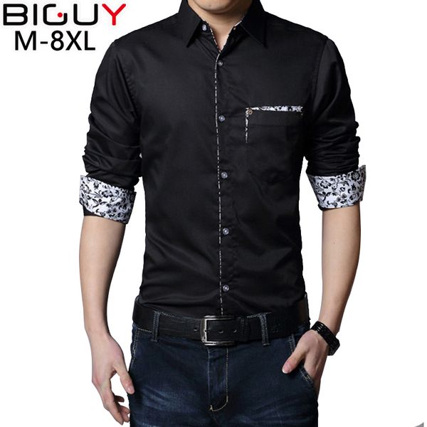 wholesale- 2017 casual men shirt long sleeve mens dress shirts slim fit social masculina camisas plus size 5xl 6xl 7xl 8xl 366, White;black
wholesale- 2017 casual men shirt long sleeve mens dress shirts slim fit social masculina camisas plus size 5xl 6xl 7xl 8xl 366, White;black