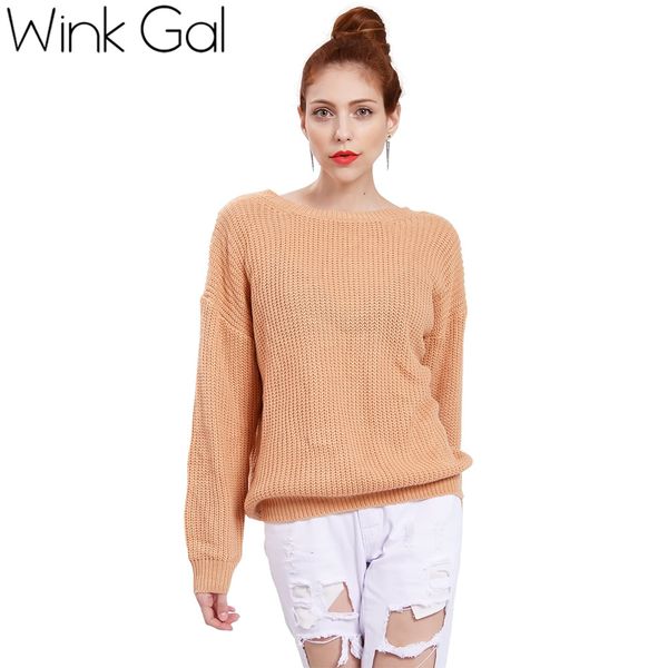 wholesale- wink gal knitted sweater women sweaters and pullovers open back long sleeve autumn winter knitwear jumpers women 10063, White;black
wholesale- wink gal knitted sweater women sweaters and pullovers open back long sleeve autumn winter knitwear jumpers women 10063, White;black