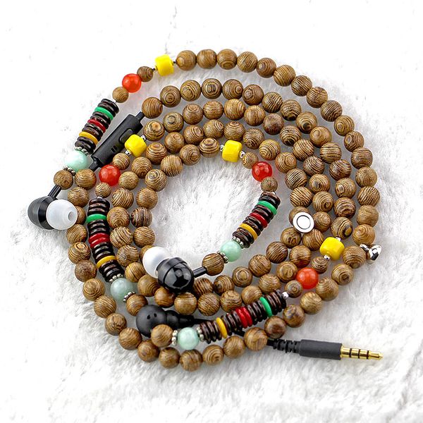 Idoit polished wooden beads in-ear necklace earphone with mic suitable for clothing decoration for Iphone I phone7
Idoit polished wooden beads in-ear necklace earphone with mic suitable for clothing decoration for Iphone I phone7