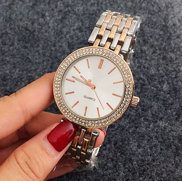 

reloj mujer мода дамы платье розовое золото часы новый тег лучший бренд класса люкс diamond женские часы серебряный браслет из нержавеющей с, Slivery;brown