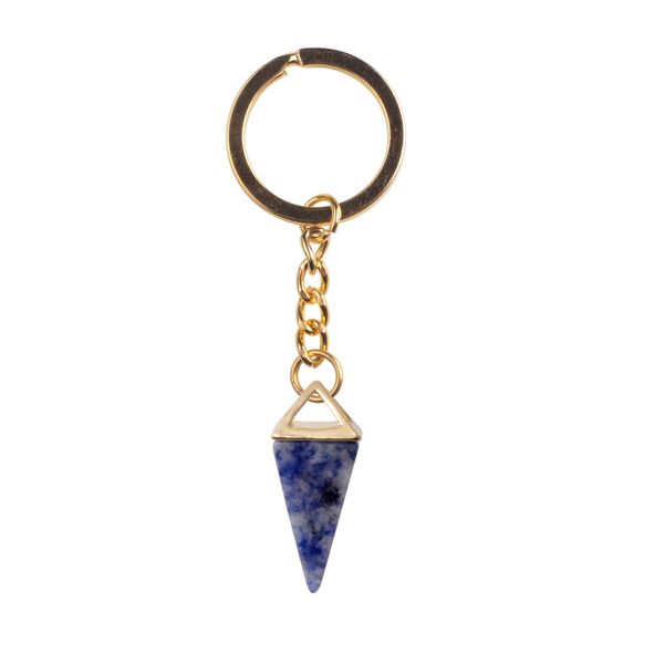 

stone key chain natural stone lapis lazuli opalite key chains with women purple crystal keychain christmas gift, Slivery;golden