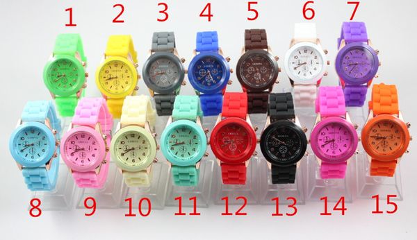 geneva silicone watches candy jelly wristwatches men women quartz casual sport watch quality, Slivery;brown
geneva silicone watches candy jelly wristwatches men women quartz casual sport watch quality, Slivery;brown