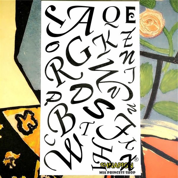 wholesale- alphabet letters temporary tattoo body art arm flash tattoo stickers 17*10cm waterproof fake henna painless tattoo sticker
wholesale- alphabet letters temporary tattoo body art arm flash tattoo stickers 17*10cm waterproof fake henna painless tattoo sticker