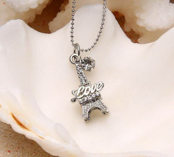 12pcs/lot silver color eiffel tower rhinestone necklace accessories clavicle domineering male and female couple pendant jewelry
12pcs/lot silver color eiffel tower rhinestone necklace accessories clavicle domineering male and female couple pendant jewelry