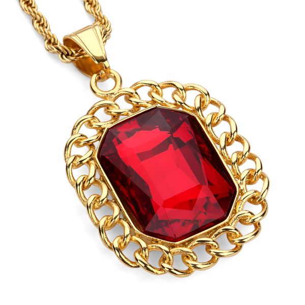 europe and the united states new hip-hop fashion ruby necklace hiphop stainless steel pendant fashion influx of people hip-hop jewelry, Silver
europe and the united states new hip-hop fashion ruby necklace hiphop stainless steel pendant fashion influx of people hip-hop jewelry, Silver
