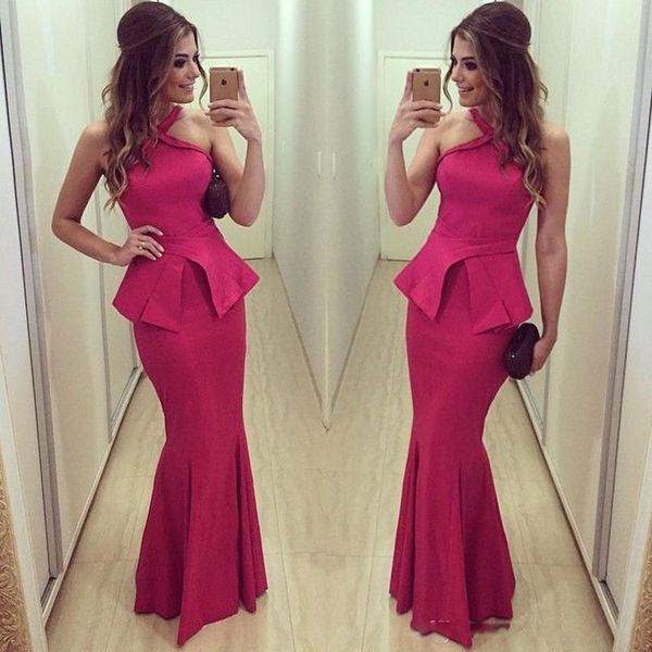 elegant mermaid peplum evening dresses hater satin floor lengthvestidos de festa long party dress prom formal pageant celebrity gowns, Black;red
elegant mermaid peplum evening dresses hater satin floor lengthvestidos de festa long party dress prom formal pageant celebrity gowns, Black;red