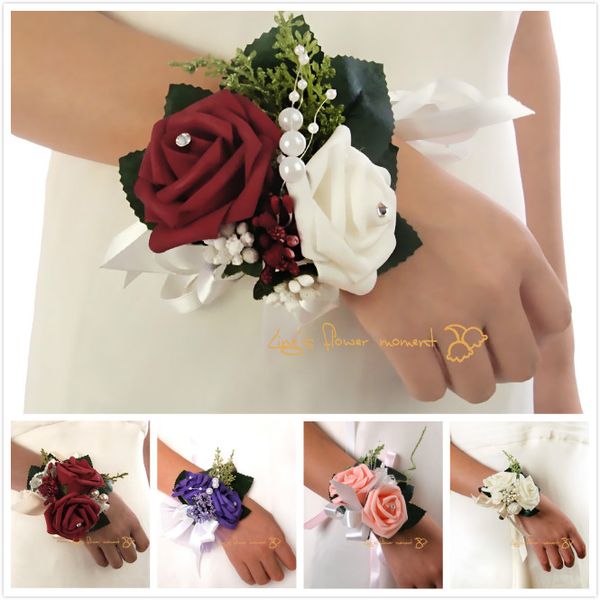 2017 fairy wrist flowers wedding accessories wrist corsage red,pink,purple,ivory bridal flowers ing
2017 fairy wrist flowers wedding accessories wrist corsage red,pink,purple,ivory bridal flowers ing