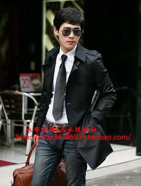 men in the spring and autumn fashion boutique shoulder belt trench coat of cultivate one's morality of england / s-3xl, Black
men in the spring and autumn fashion boutique shoulder belt trench coat of cultivate one's morality of england / s-3xl, Black