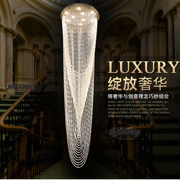 led modern chandeliers big long round crystal chandelier lighting fixture l home indoor lighting crystal hanging lamp ac90v-260v
led modern chandeliers big long round crystal chandelier lighting fixture l home indoor lighting crystal hanging lamp ac90v-260v