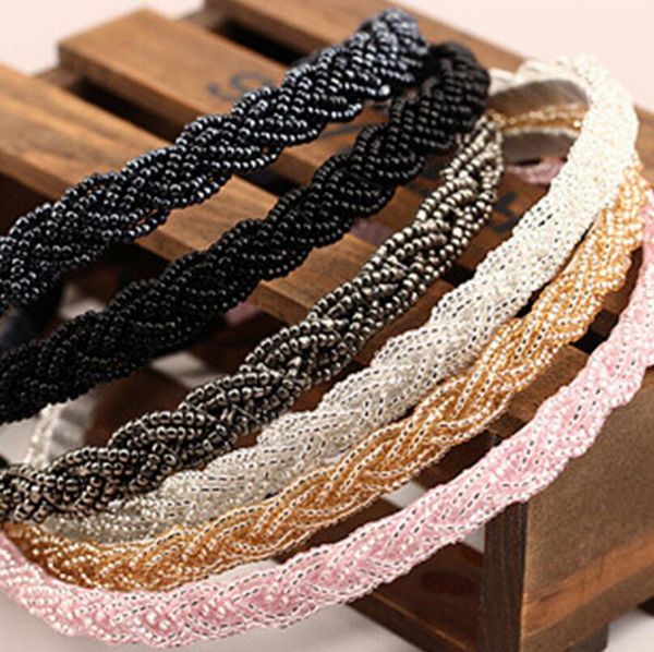 beaded crystal twist hair hoop fine pearl head hoop new hair ornaments headdress tg006 mix order 30 pieces a lot, Silver
beaded crystal twist hair hoop fine pearl head hoop new hair ornaments headdress tg006 mix order 30 pieces a lot, Silver