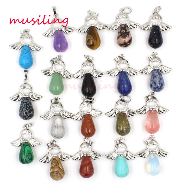 natural gem stone water drop angel pendant necklace pendulum jewelry for women silver plated charms crystal healing chakra amulet jewelry
natural gem stone water drop angel pendant necklace pendulum jewelry for women silver plated charms crystal healing chakra amulet jewelry