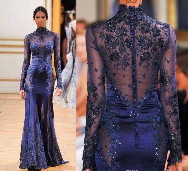 2017 navy blue high neck lace formal evening dresses long sleeve see-through beads appliques prom celebrity gowns custom ., Black;red
2017 navy blue high neck lace formal evening dresses long sleeve see-through beads appliques prom celebrity gowns custom ., Black;red