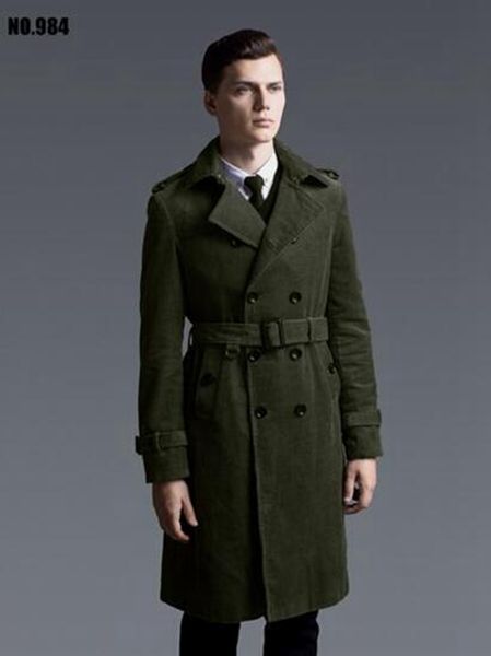 man winter fashion in europe and the style boutique high-end english cultivate one's morality long trench coat / s-3xl, Black 
man winter fashion in europe and the style boutique high-end english cultivate one's morality long trench coat / s-3xl, Black