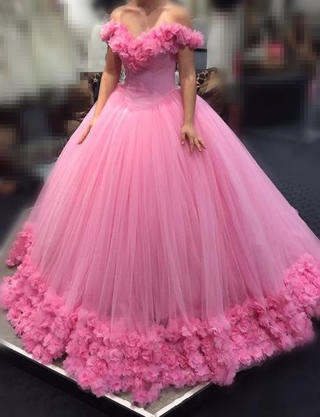 2020 pink quinceanera ball gown dresses off shoulder cap sleeves tulle with flowers long sweet 16 puffy cathedral train party prom gowns, Blue;red
2020 pink quinceanera ball gown dresses off shoulder cap sleeves tulle with flowers long sweet 16 puffy cathedral train party prom gowns, Blue;red