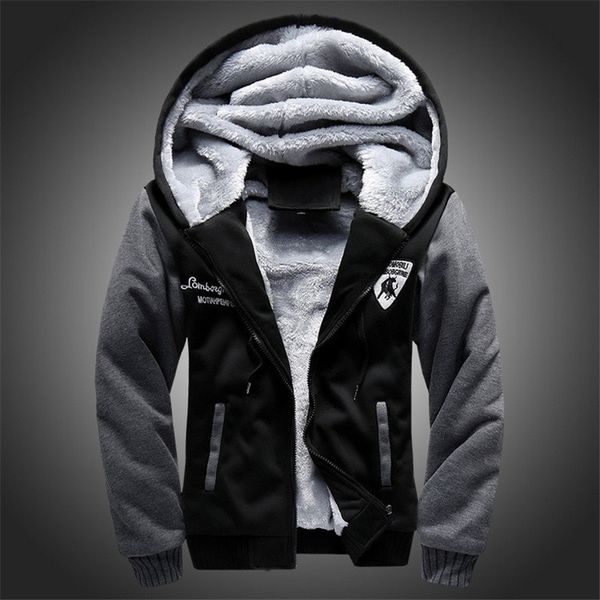 new wool liner men's hooded sweatshirts men's winter hoodies casual tracksuit moleton masculino thick coats zipper, Black
new wool liner men's hooded sweatshirts men's winter hoodies casual tracksuit moleton masculino thick coats zipper, Black