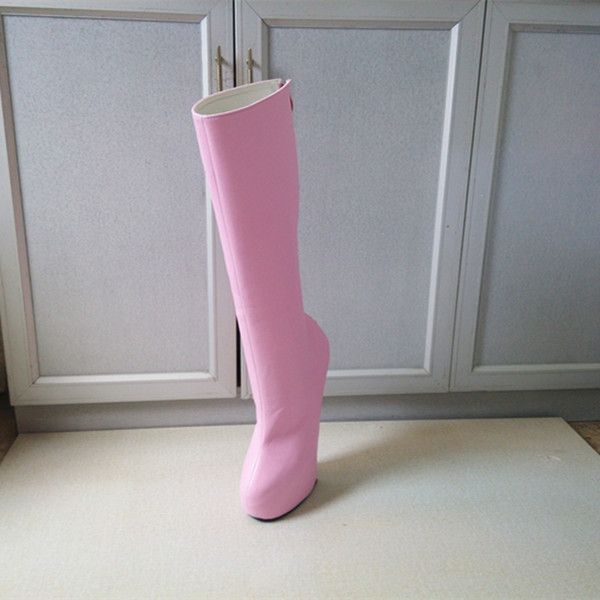 20cm high height boot pu platform hoof heels knee boots us size 6-14 no.wg13667p, Black
20cm high height boot pu platform hoof heels knee boots us size 6-14 no.wg13667p, Black