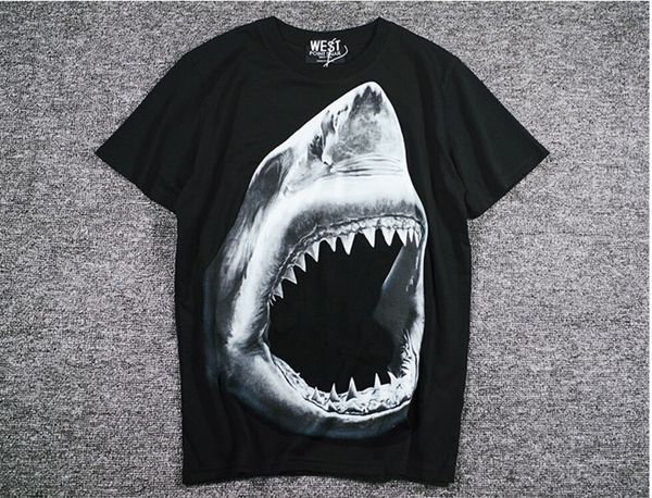 летняя одежда хлопок половина рукава без подкладки верхней одежды визуализации 3 d печати большой акулы рот свободные мужчины с коротким рук, White;black 
летняя одежда хлопок половина рукава без подкладки верхней одежды визуализации 3 d печати большой акулы рот свободные мужчины с коротким рук, White;black