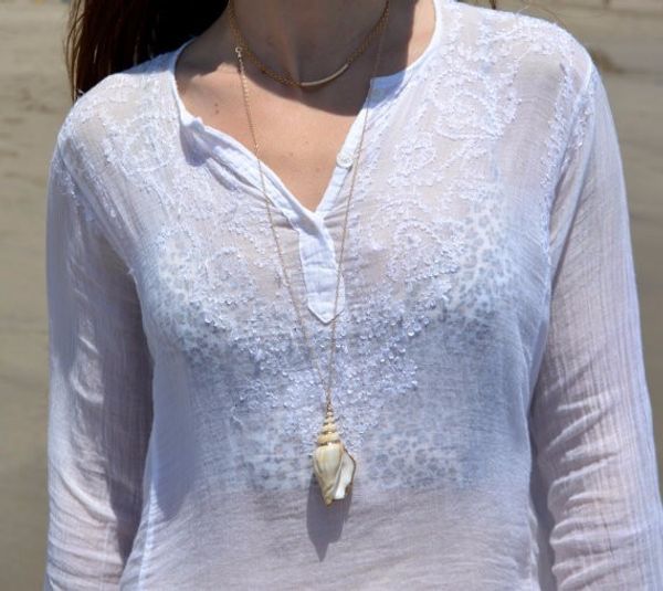 new fashion ocean winds chain necklace conch shell pendant necklace for women gift xl105, Silver
new fashion ocean winds chain necklace conch shell pendant necklace for women gift xl105, Silver