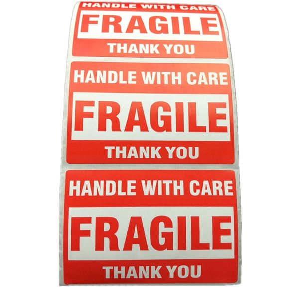 500pcs packing warning stikcer fragile handle with care with thank you shipping label sticker 1 roll 2x3 inches ( 51 x 76mm )
500pcs packing warning stikcer fragile handle with care with thank you shipping label sticker 1 roll 2x3 inches ( 51 x 76mm )