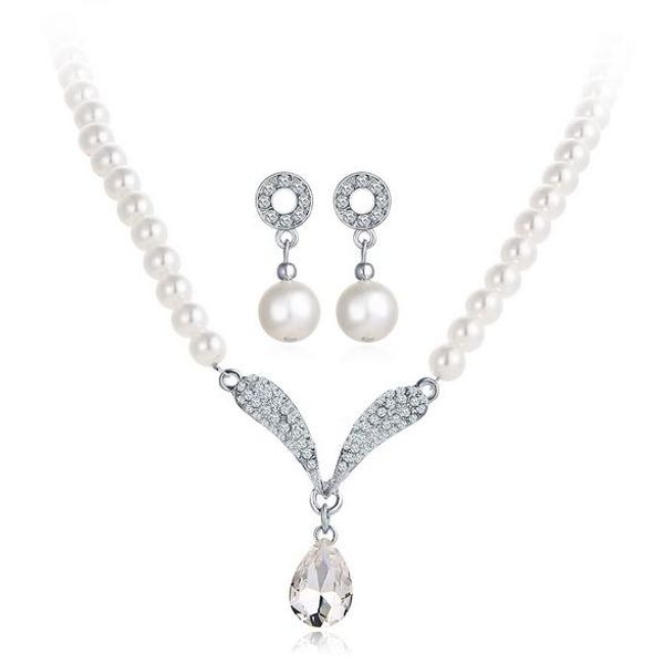 fine accessories jewelry sets pearls rhinestones bridal wedding chokers chains necklaces circle angel wings drop dangle earrings for women, Silver
fine accessories jewelry sets pearls rhinestones bridal wedding chokers chains necklaces circle angel wings drop dangle earrings for women, Silver