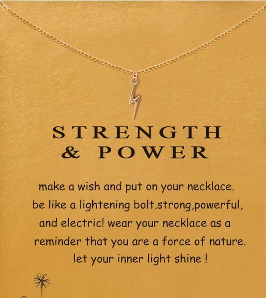 with card cute dogeared necklace with lightning (strength and power) silver and gold color, no fade, and high quality
with card cute dogeared necklace with lightning (strength and power) silver and gold color, no fade, and high quality