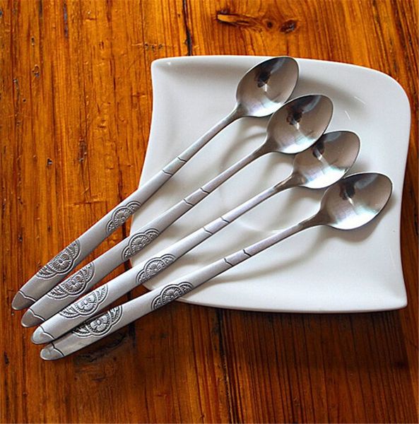wholesale- 2pcs/lot european stainless steel coffee spoon long handle stirring spoon 19cm sculpture ice cream spoon
wholesale- 2pcs/lot european stainless steel coffee spoon long handle stirring spoon 19cm sculpture ice cream spoon
