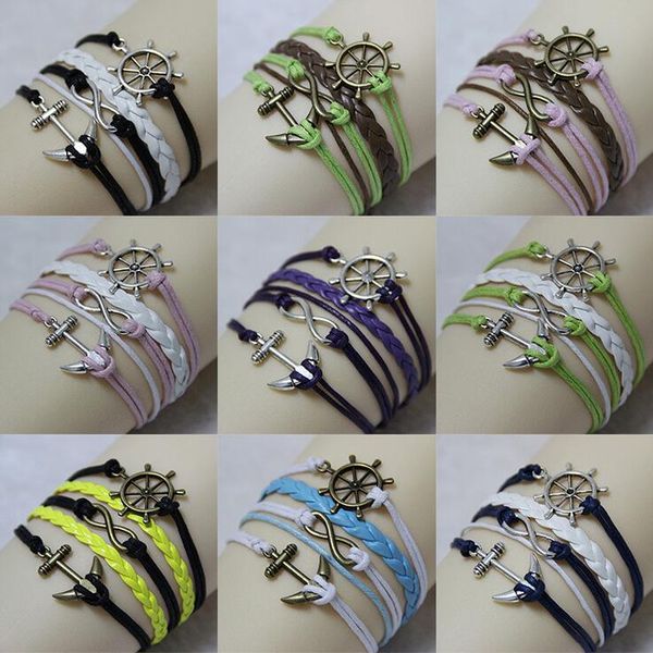 vintage jewelery boat rudder 8 word hand woven bracelet fb148 mix order 20 pieces a lot charm bracelets, Golden;silver
vintage jewelery boat rudder 8 word hand woven bracelet fb148 mix order 20 pieces a lot charm bracelets, Golden;silver