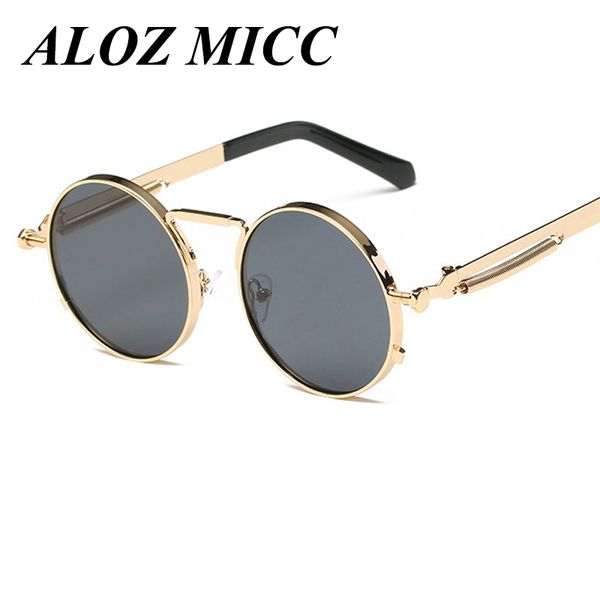 aloz micc fashion designer men/women brand steam punk round lens sunglasses unique spring legs glasses uv400 a071, White;black
aloz micc fashion designer men/women brand steam punk round lens sunglasses unique spring legs glasses uv400 a071, White;black