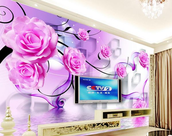 costom modern 3 d stereo tv setting wall reflection rose mural 3d wallpaper 3d wall papers for tv backdrop
costom modern 3 d stereo tv setting wall reflection rose mural 3d wallpaper 3d wall papers for tv backdrop