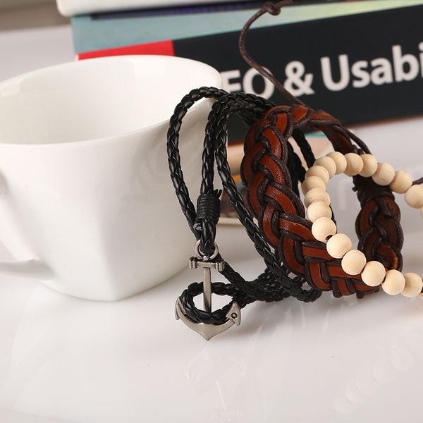 new fashion jewelry leather bracelet men casual beaded bracelet vintage punk bracelet women charm, Golden;silver
new fashion jewelry leather bracelet men casual beaded bracelet vintage punk bracelet women charm, Golden;silver