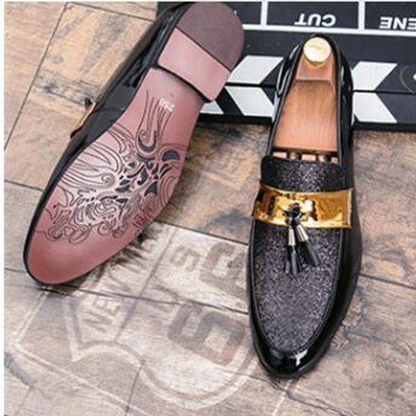 handmade fashion loafers bottom loafers gentleman luxury fashion stress shoes men brand men shoes size: eu38-43, Black
handmade fashion loafers bottom loafers gentleman luxury fashion stress shoes men brand men shoes size: eu38-43, Black