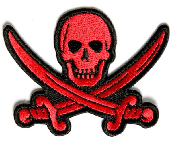 red pirate sword skull patch - 3x2.25 inch embroidered iron on jacket back ing, Black
red pirate sword skull patch - 3x2.25 inch embroidered iron on jacket back ing, Black