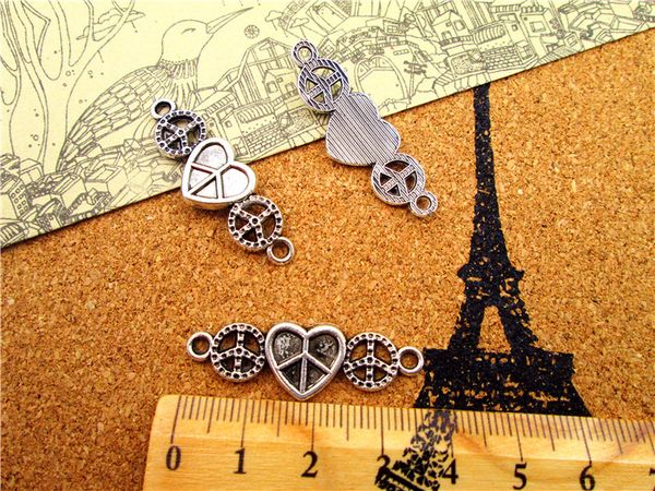 45pcs--peace charms, antique tibetan silver peace charm pendants, peace connector 12x36mm, Bronze;silver
45pcs--peace charms, antique tibetan silver peace charm pendants, peace connector 12x36mm, Bronze;silver