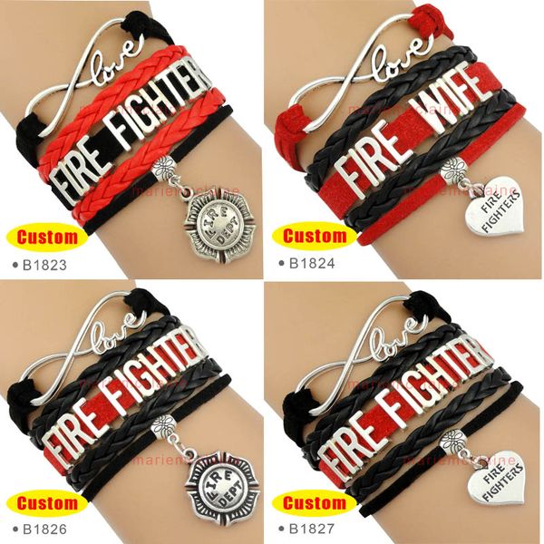 Custom Infinity Love Firefighter Fire Fighters Bracelet Best Gift for Fire Fighters Wife Custom Any Theme Drop Shipping
Custom Infinity Love Firefighter Fire Fighters Bracelet Best Gift for Fire Fighters Wife Custom Any Theme Drop Shipping