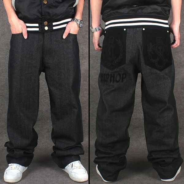 wholesale- 2016 lastest designer hip hop baggy jeans men black denim jeans pants loose fit streetwear plus size 30 to 44 46, Blue
wholesale- 2016 lastest designer hip hop baggy jeans men black denim jeans pants loose fit streetwear plus size 30 to 44 46, Blue