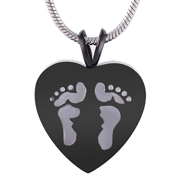ijd8006 feet engraved heart 316l stainless steel cremation pendant necklace high polish ashes keepsake urn necklace, Silver
ijd8006 feet engraved heart 316l stainless steel cremation pendant necklace high polish ashes keepsake urn necklace, Silver