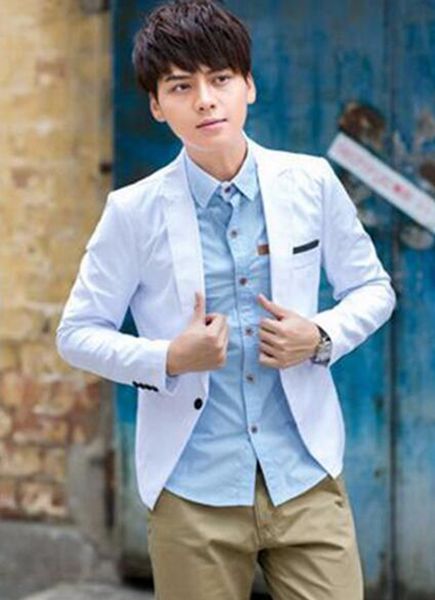 han edition british men in europe and the leisure fashion the new trend of the fine personality business thin jackets / m-3xl, White;black
han edition british men in europe and the leisure fashion the new trend of the fine personality business thin jackets / m-3xl, White;black