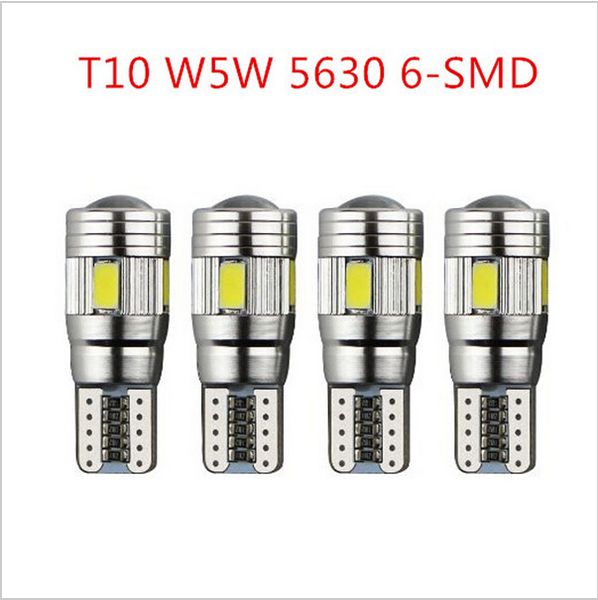 10pcs car auto led t10 w5w canbus 6 smd 5630 led light bulb no error led parking fog light auto cool white univeral car light
10pcs car auto led t10 w5w canbus 6 smd 5630 led light bulb no error led parking fog light auto cool white univeral car light