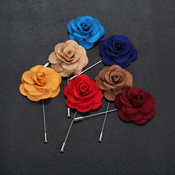 wholesale- wedding brooches for men lapel flower daisy handmade boutonniere sticks brooch pin men's suits clothing accessories black re, Gray
wholesale- wedding brooches for men lapel flower daisy handmade boutonniere sticks brooch pin men's suits clothing accessories black re, Gray