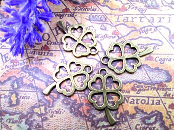 75pcs-- four leaf charms,antique bronze filigree four-leaf clover lucky flower charms pendants,jewelry supplies, Bronze;silver
75pcs-- four leaf charms,antique bronze filigree four-leaf clover lucky flower charms pendants,jewelry supplies, Bronze;silver
