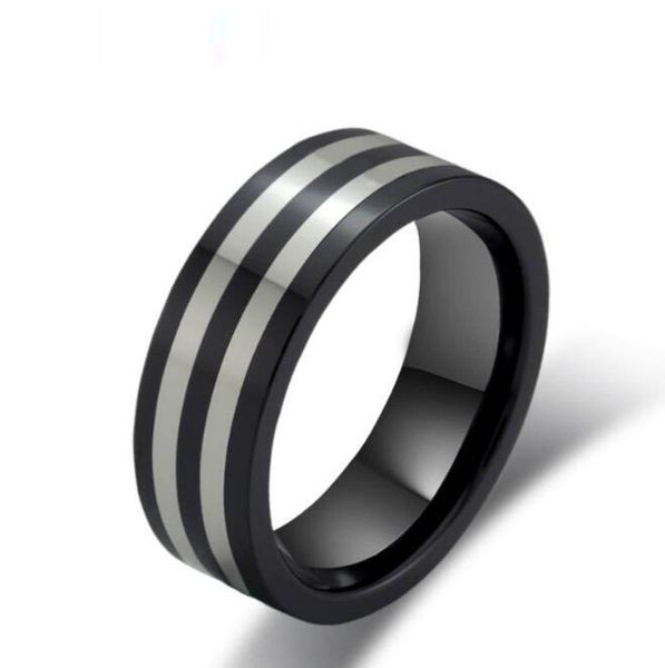 usa flat black tungsten carbide ring with two lines laser engraving fashion and jewelry finger ring for men and women black plated, Silver
usa flat black tungsten carbide ring with two lines laser engraving fashion and jewelry finger ring for men and women black plated, Silver