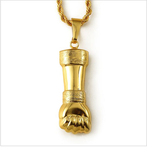 fist pendant necklace gold plated hip hop men's punk style rock micro rap long 75cm long chain fashion jewelry, Silver
fist pendant necklace gold plated hip hop men's punk style rock micro rap long 75cm long chain fashion jewelry, Silver