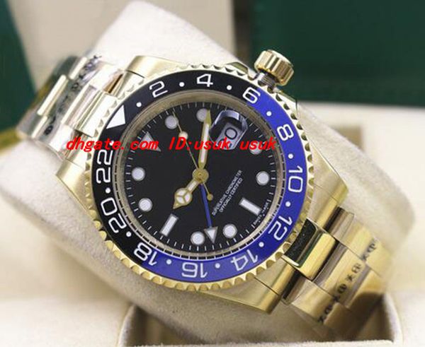 luxury wristwatch new 18k gold stainless steel ii 116710 black blue ceramic bezel automatic mechanical men watches quality, Slivery;brown
luxury wristwatch new 18k gold stainless steel ii 116710 black blue ceramic bezel automatic mechanical men watches quality, Slivery;brown